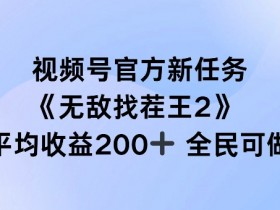 视频号官方新任务 ，无敌找茬王2， 单场收益200+全民可参与【揭秘】-天天学吧