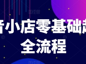 抖音小店零基础起店全流程，快速打造单品爆款技巧、商品卡引流模式与推流算法等-天天学吧