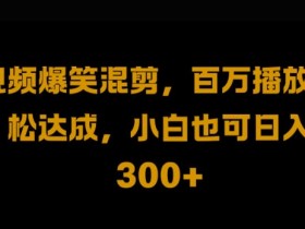 视频号零门槛，爆火视频搬运后二次剪辑，轻松达成日入1k【揭秘】-天天学吧