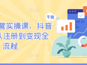 TikTok运营实操课，抖音海外版从注册到变现全流程-天天学吧