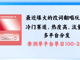 拆解最近爆火的改词翻唱玩法，搭配独特剪辑手法，条条大爆款，多渠道涨粉变现【揭秘】-天天学吧