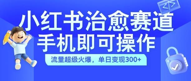 图片[1]-小红书治愈视频赛道，手机即可操作，流量超级火爆，单日变现300+【揭秘】-天天学吧