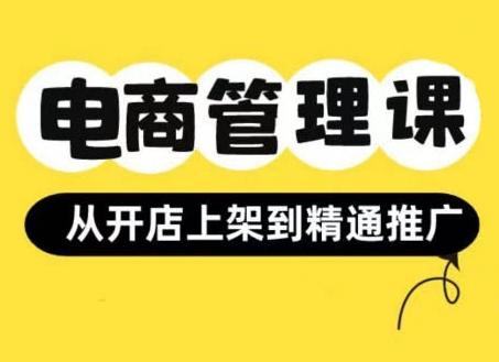 图片[1]-小红书&闲鱼开店从开店上架到精通推广，电商管理课-天天学吧