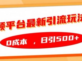 音频平台最新引流玩法，0成本，日引500+【揭秘】-天天学吧