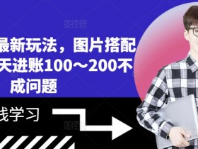 小说推文最新玩法，图片搭配文案，一天进账100～200不成问题-天天学吧