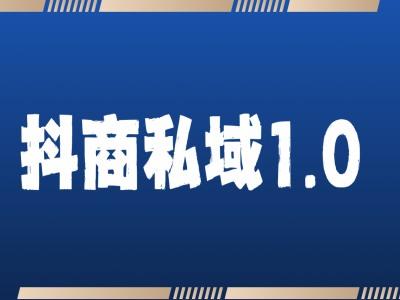 图片[1]-抖商服务私域1.0，抖音引流获客详细教学-天天学吧