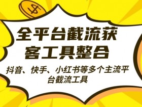 全平台截流获客工县整合全自动引流，日引2000+精准客户【揭秘】-天天学吧