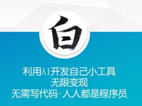 利用AI开发自己小工具 无限变现 无需写代码 人人都是程序员-天天学吧