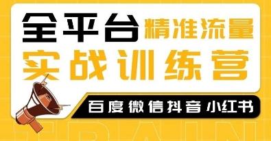 图片[1]-全平台精准流量实战训练营，百度微信抖音小红书SEO引流教程-天天学吧