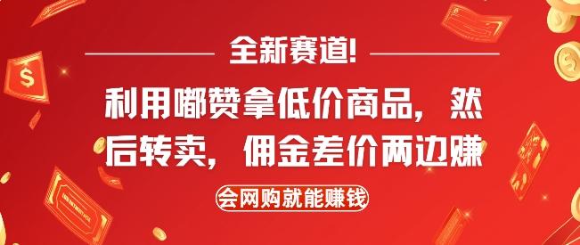 图片[1]-全新赛道，利用嘟赞拿低价商品，然后去闲鱼转卖佣金，差价两边赚，会网购就能挣钱-天天学吧