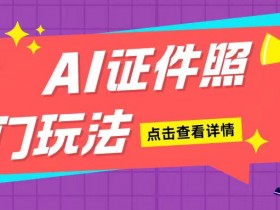 AI证件照玩法单日可入200+无脑操作适合新手小白(揭秘)-天天学吧